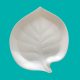 BESICS leaf-shaped compostable plate with compostable, plant-based lining for moisture barrier
